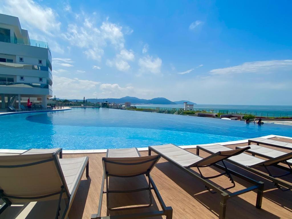 Acqua Marine Floripa Apto Com Vista Para O Mar! Florianópolis Exterior foto